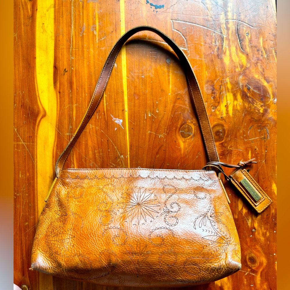 Antonio Melani Brown Leather Handbag